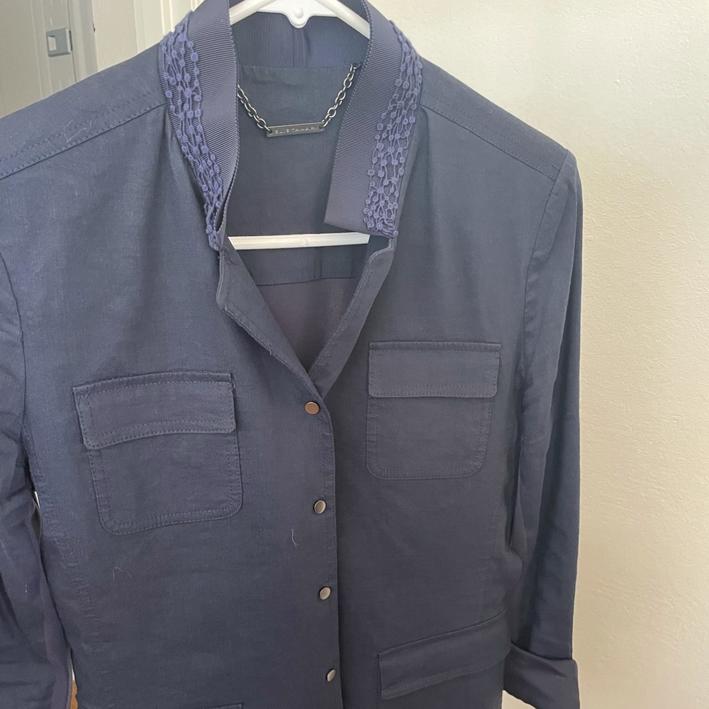 Elie Tahari jacket / linen and cotton